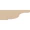 Ekena Millwork 3"W x 18"D x 6"H Thin Van Buren Rough Cedar Woodgrain TimberThane Corbel, Primed Tan CORUR03X18X06VANRCPR - alternate 5